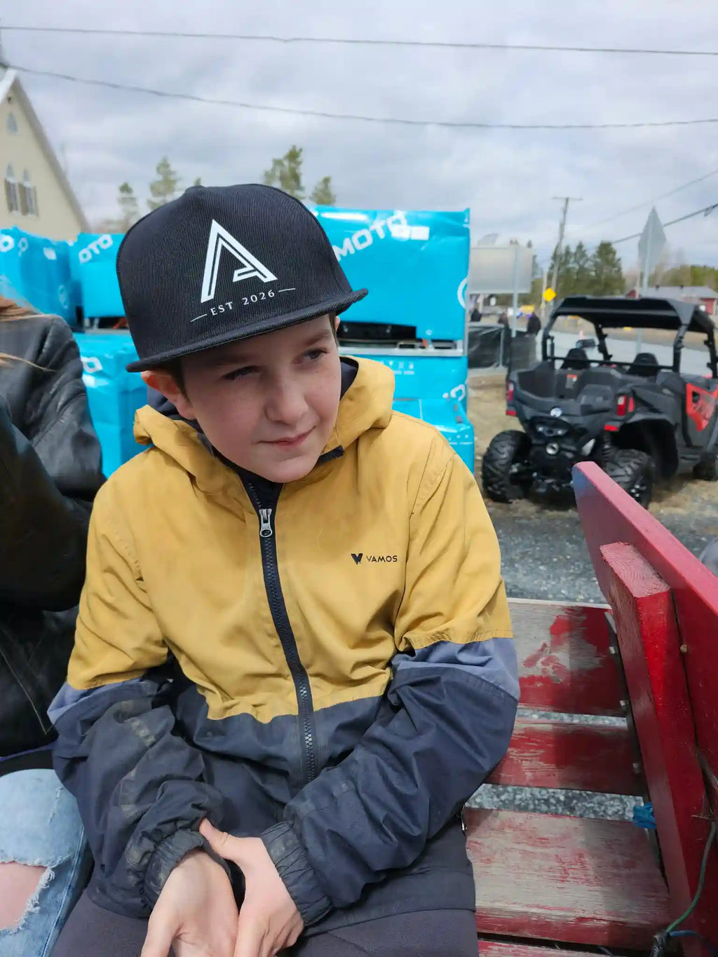 CASQUETTE NOIR SNAPPACK ASCENT EST.2026