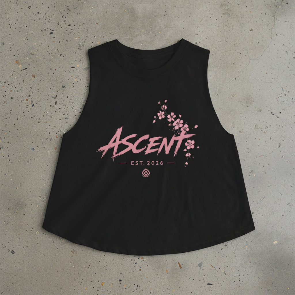 Ascent Crop Top ASCENT — Sakura Edition   poser a plat de face