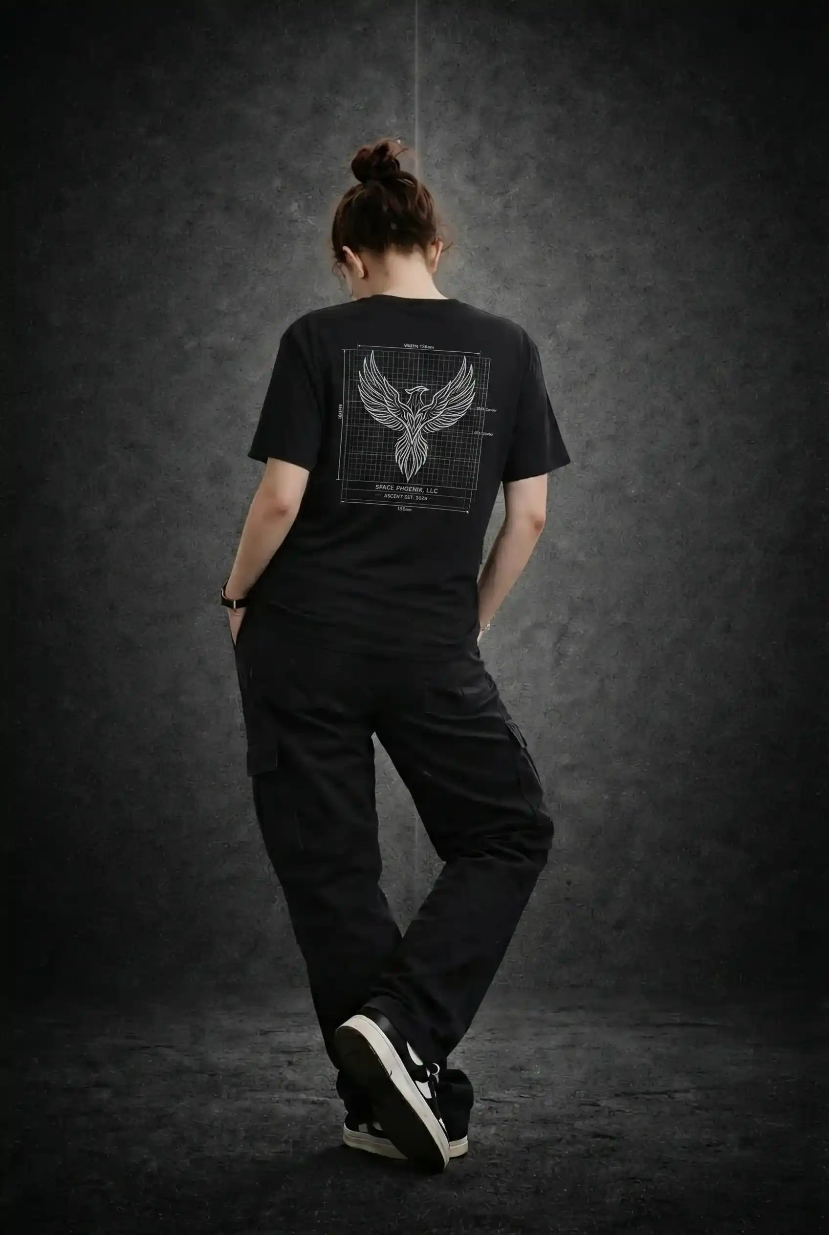 PHOENIX ASCENT – T-Shirt Noir Streetwear